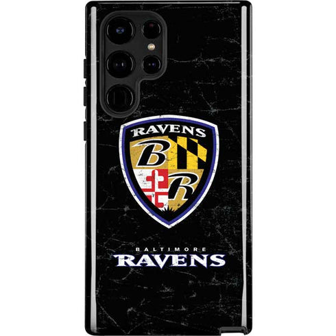 NFL Baltimore Ravens - Alternate Distressed Galaxy S25 Ultra Impact Case